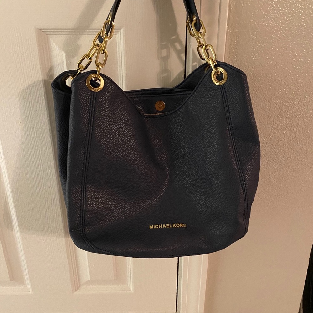 Navy blue Michael Kors bag